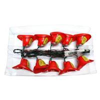 Kurt S. Adler 10 Light Green Wire Fire Department Hat String Set